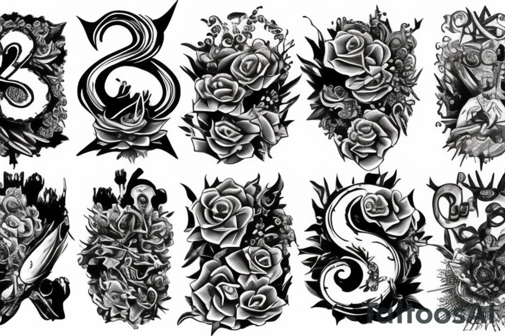 Number 22 tattoo idea