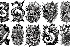 Number 22 tattoo idea