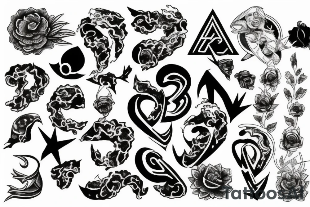 Number 22 tattoo idea