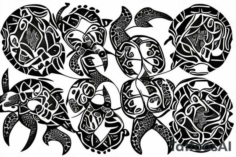 A turtle fractal tattoo idea