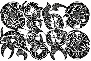 A turtle fractal tattoo idea