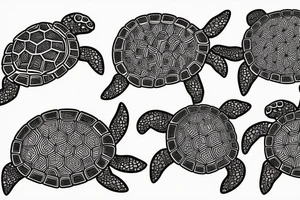A turtle fractal tattoo idea