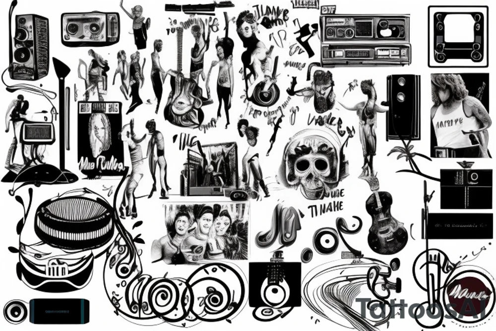 Musicsystem Memories "Time of my Life" dirty dancing Jesus Christ Superstar Tommy The Who Hair Captain Army blood sweat tears love needle trafficaccident tattoo idea