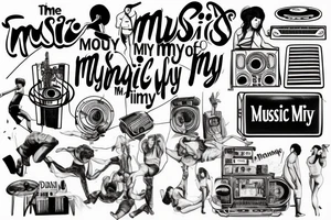 Musicsystem Memories "Time of my Life" dirty dancing Jesus Christ Superstar Tommy The Who Hair Captain Army blood sweat tears love needle trafficaccident tattoo idea