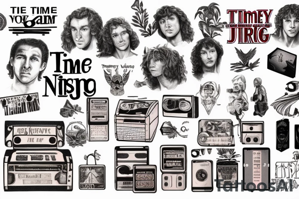 Notesystem Memories "Time of my Life" dirty dancing Jesus Christ Superstar Tommy The Who Hair Captain Army blood sweat tears love needle trafficaccident tattoo idea