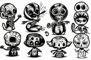 Voodoo doll tattoo idea
