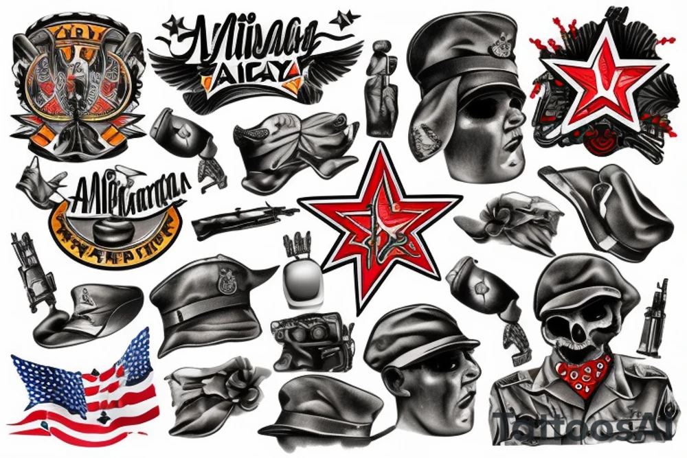 Military Arizona tattoo idea