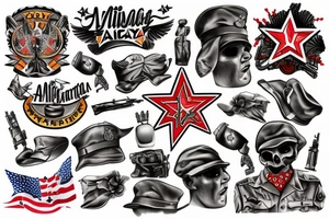 Military Arizona tattoo idea