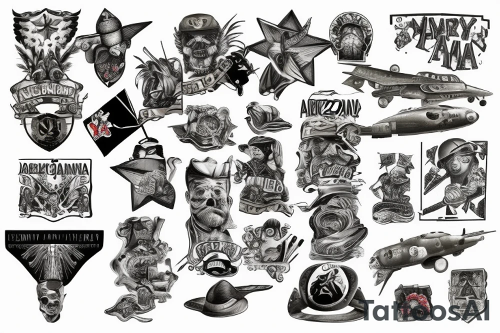 Military Arizona tattoo idea