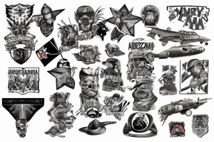 Military Arizona tattoo idea