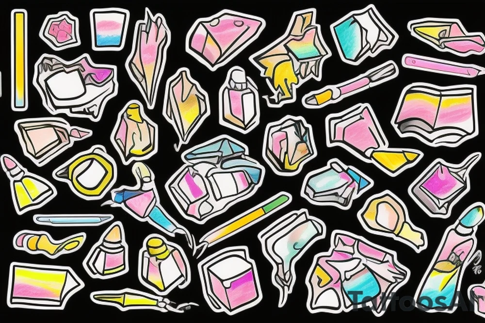 Even broken crayons still color the same tattoo idea