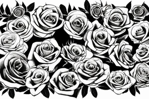 Roses dying tattoo idea