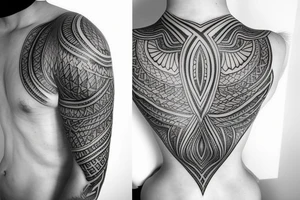 Elegant Nordic neck tattoo tattoo idea