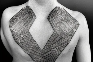 Elegant Nordic neck tattoo tattoo idea
