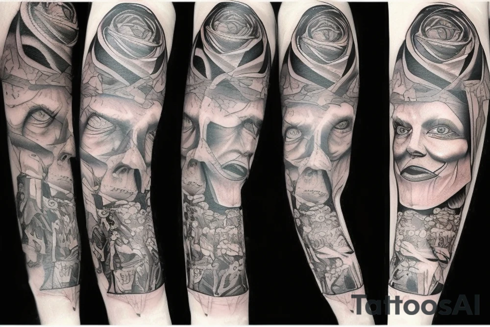 complex wisdom pain tattoo idea