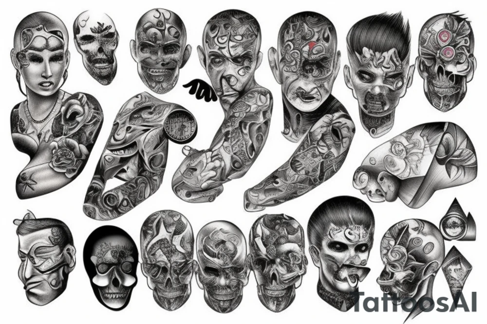 complex wisdom pain tattoo idea