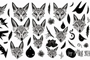 Coyote tattoo idea