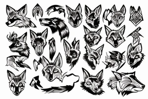 Coyote tattoo idea