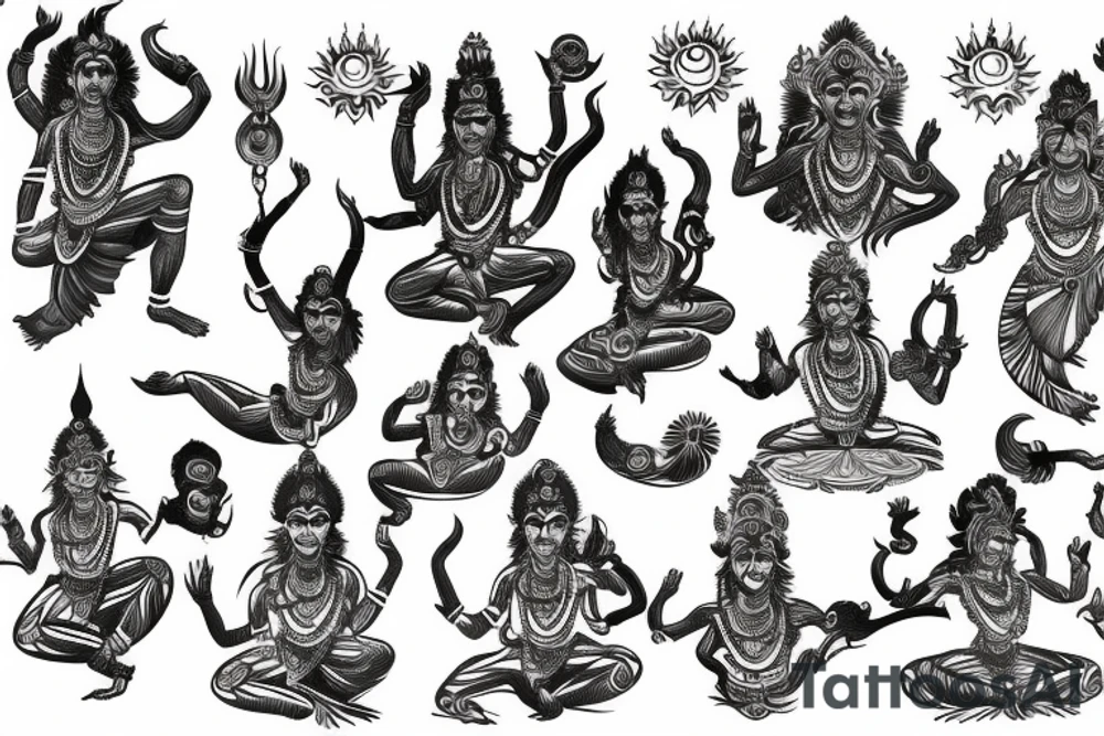 shiva dance tattoo idea