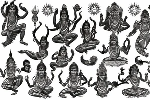 shiva dance tattoo idea