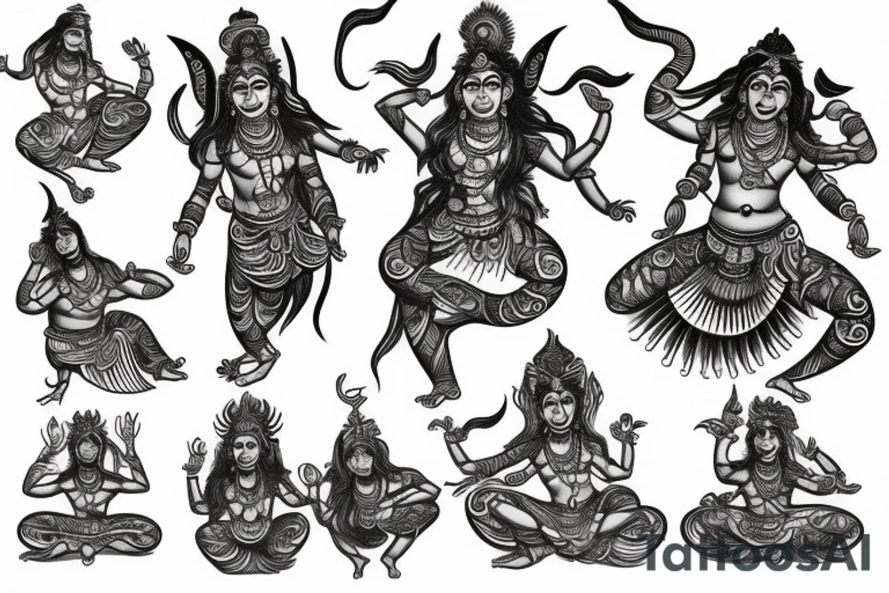 shiva dance tattoo idea