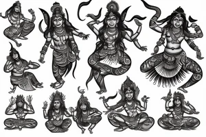 shiva dance tattoo idea
