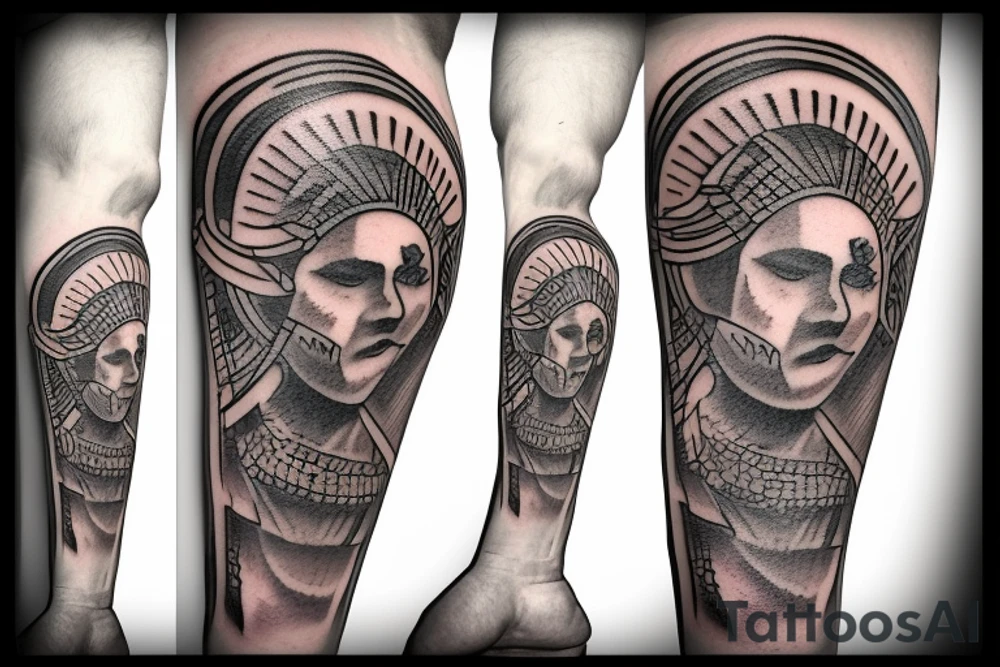 Gladiator with nemesis tattoo idea