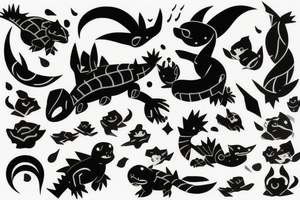 Totodile tattoo idea