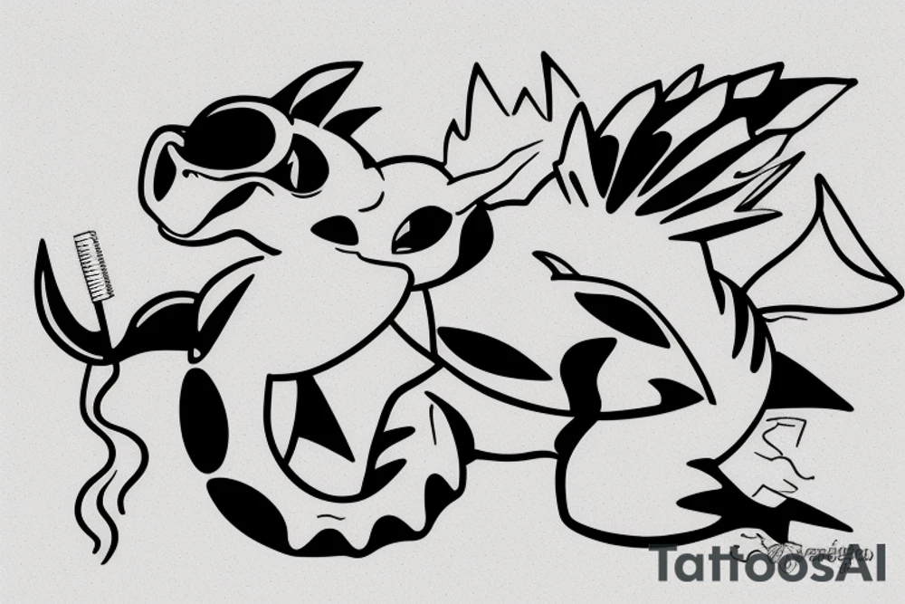 Totodile tattoo idea