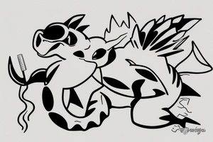 Totodile tattoo idea