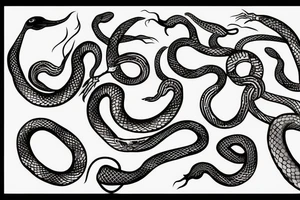 abstract snake tattoo design tattoo idea