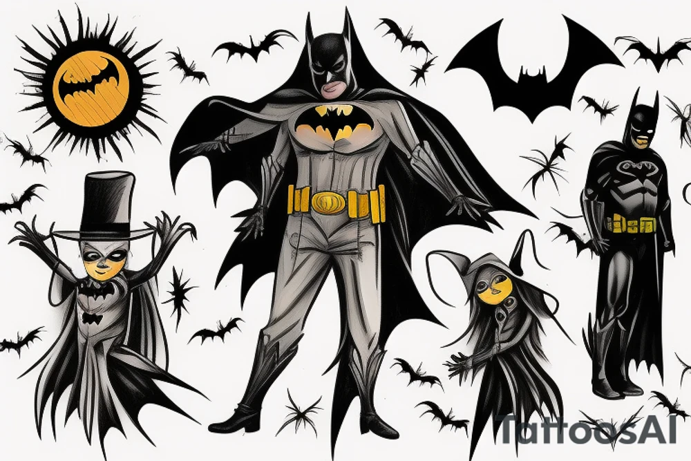batman scarecrow tattoo idea