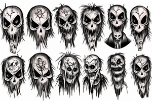 scarecrow horror tattoo idea
