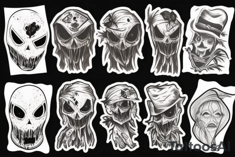 scarecrow horror tattoo idea