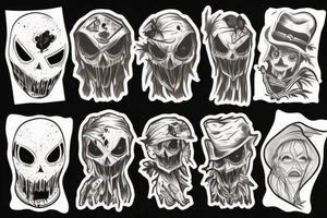 scarecrow horror tattoo idea