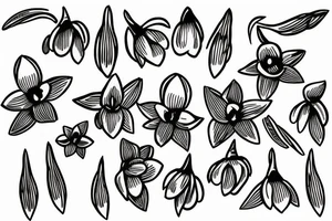 snowdrop tattoo idea