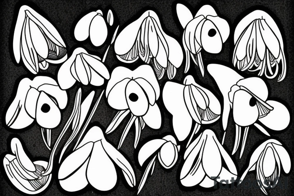 snowdrop tattoo idea
