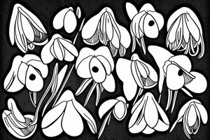 snowdrop tattoo idea