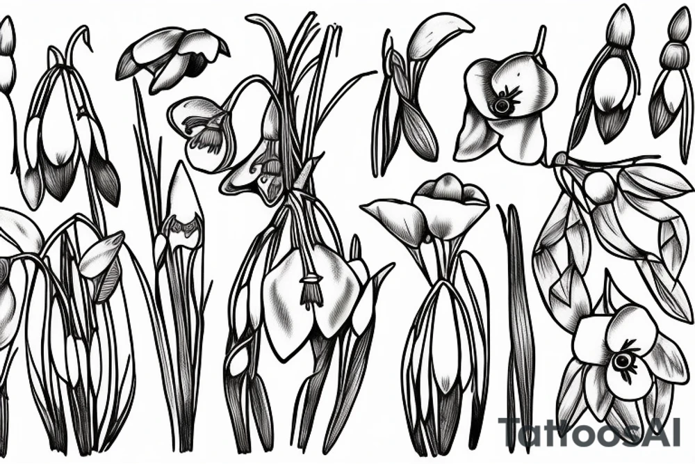 snowdrop tattoo idea
