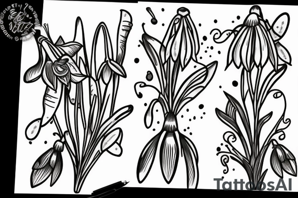 snowdrop tattoo idea