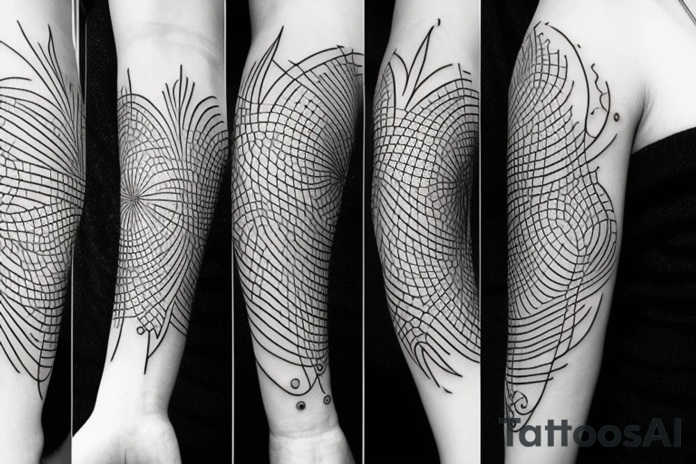 line with nature tattoo idea