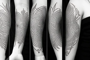 line with nature tattoo idea