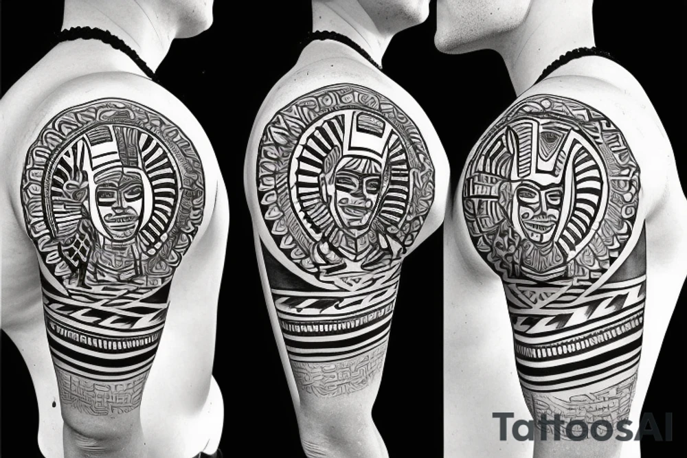 Aztec, family, love tattoo idea