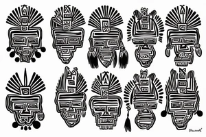 Aztec, family tattoo idea