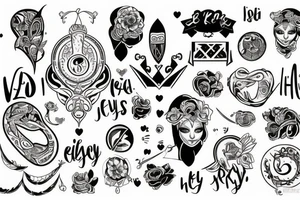 egy varju szájábam van egy szem és a hátérbem egy voros hold tattoo idea