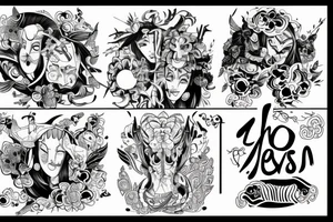 egy varju szájábam van egy szem és a hátérbem egy voros hold tattoo idea