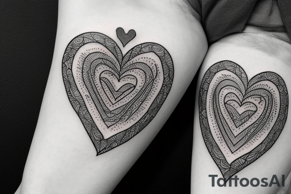 Barathiyar, heart and heart beats tattoo idea