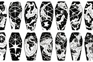 A map of the constellations tattoo idea