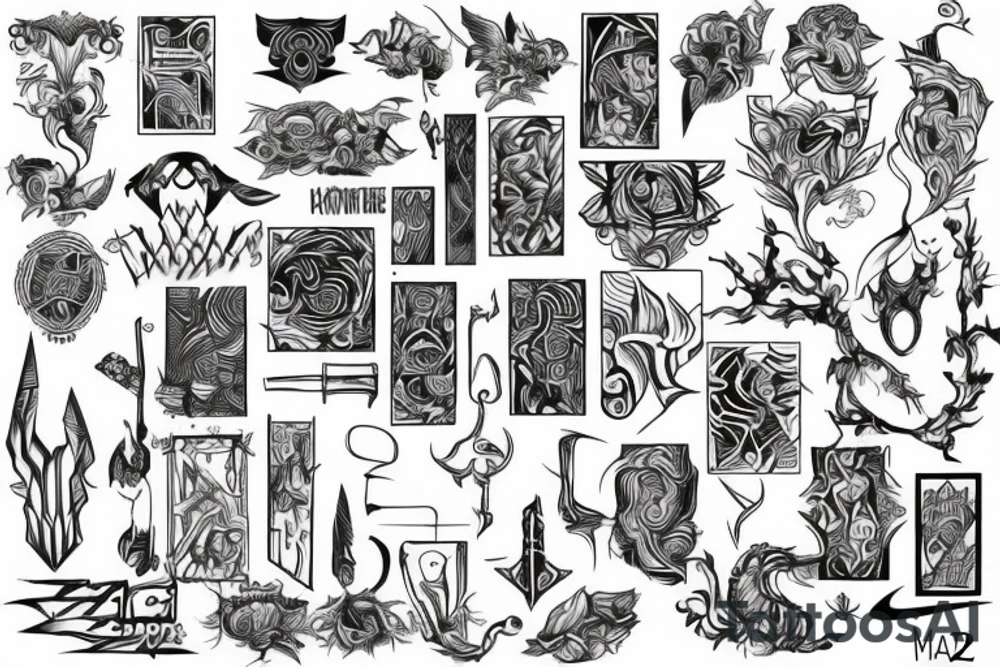 maze tattoo idea