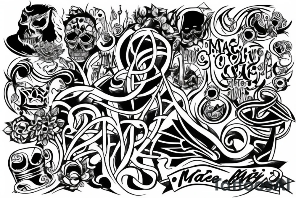maze tattoo idea